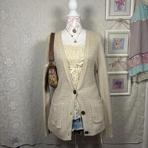 vintage hollister layering cozy cardigan